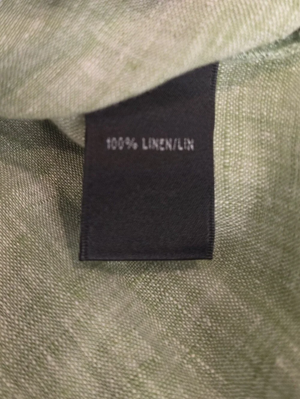Lafayette 148 Lime Green Linen Long Sleeve Button Shirt 6 - Picture 9 of 9